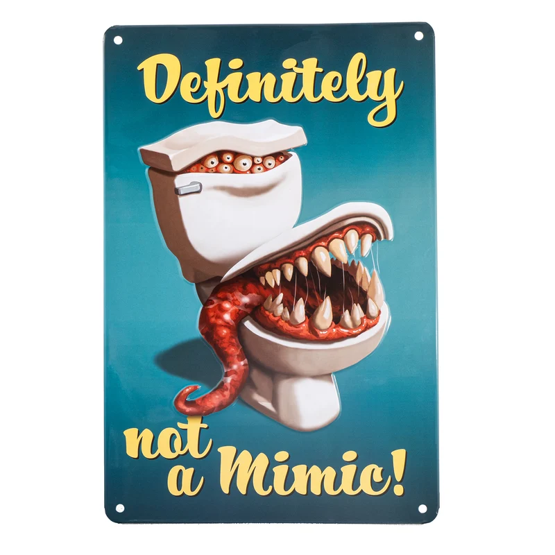 Plaque en métal - Not a Mimic
