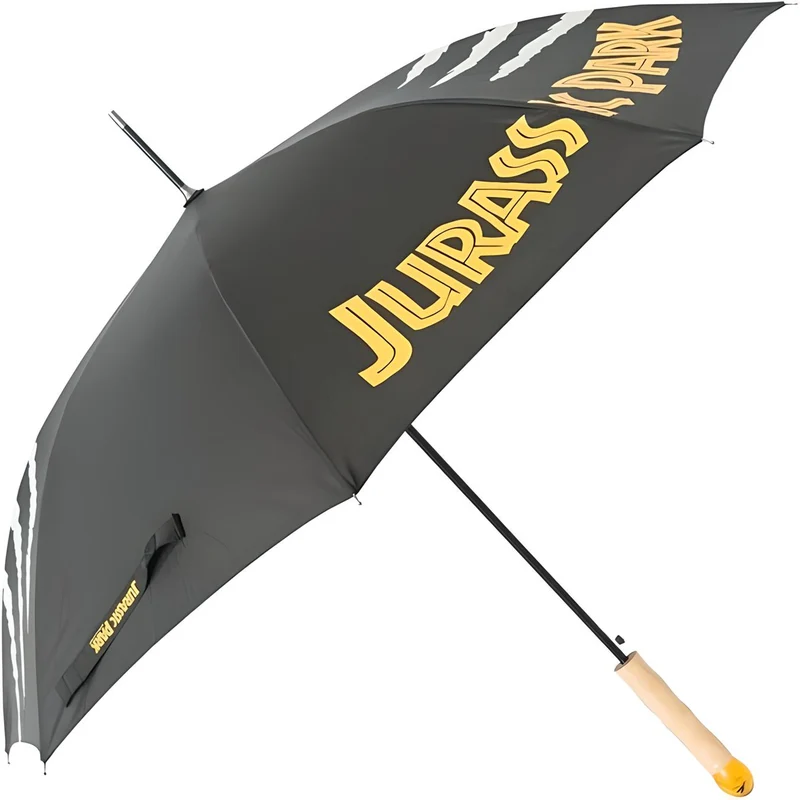 Parapluie Jurassic Park avec poignée en fossile d'ambre