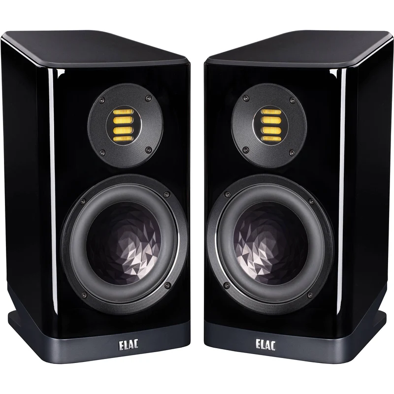 ELAC Vela BS403 : enceintes d'étagère au design complexe