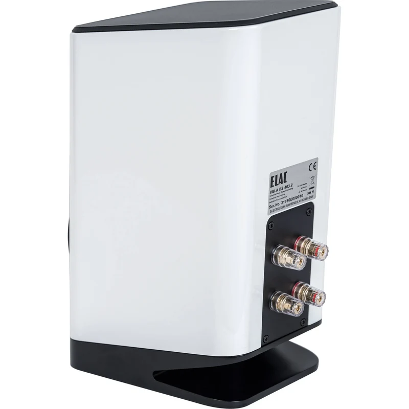 ELAC Vela BS403 : enceintes d'étagère au design complexe