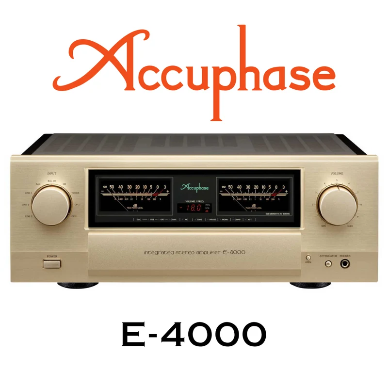 Accuphase E-4000 - Amplificateur stéréo intégré 180W/C, facteur amortissement de 800