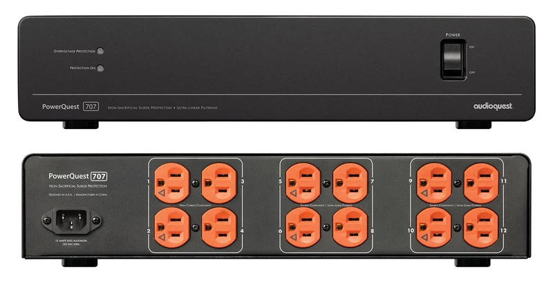 Audioquest PowerQuest PQ707 - Barre 12 prises-Correction 45AMP-PQ7152M