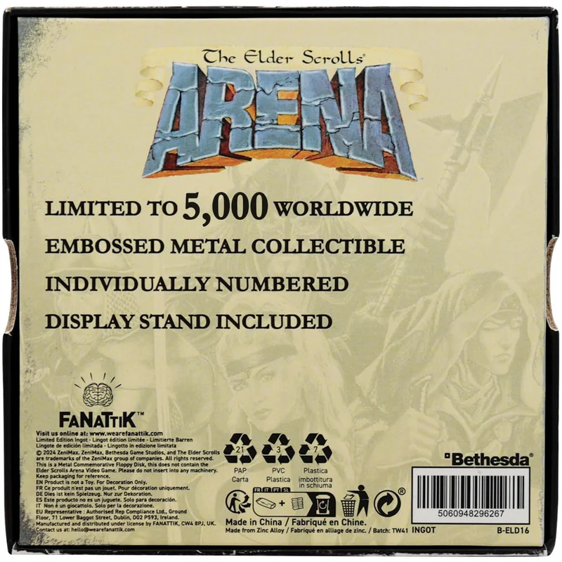 Réplique de disquette The Elder Scrolls Arena