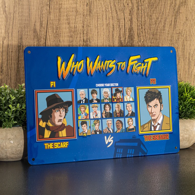 Plaque en métal - Who Wants To Fight
