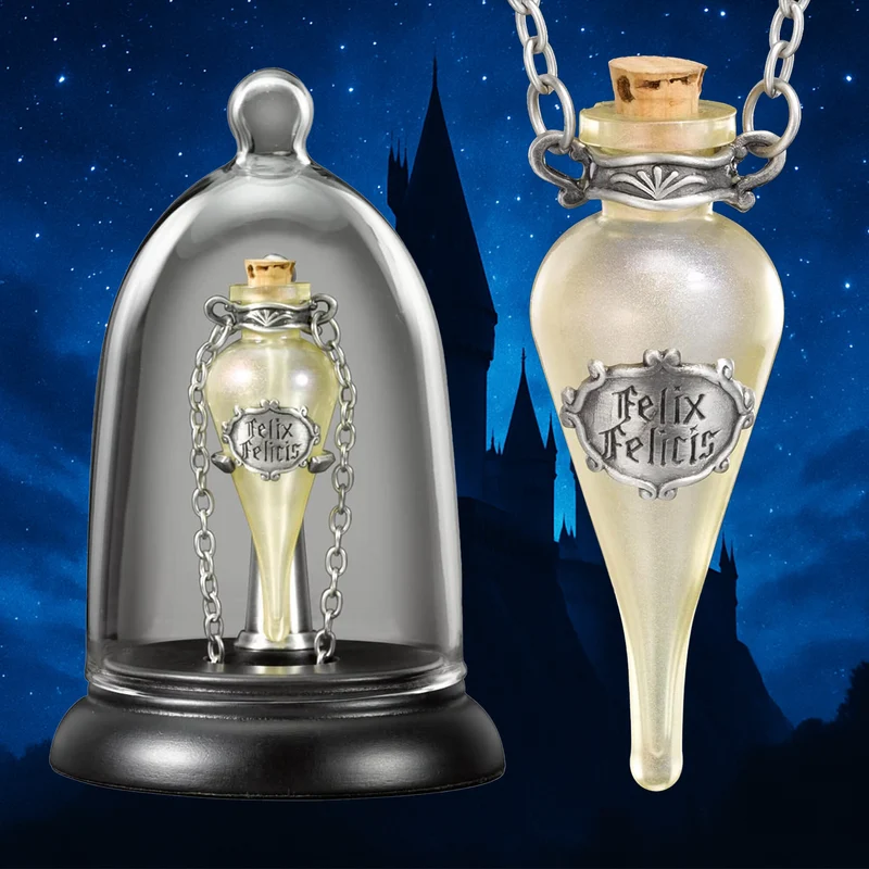 Harry Potter Felix Felicis Phiole Pendentif & Présentoir