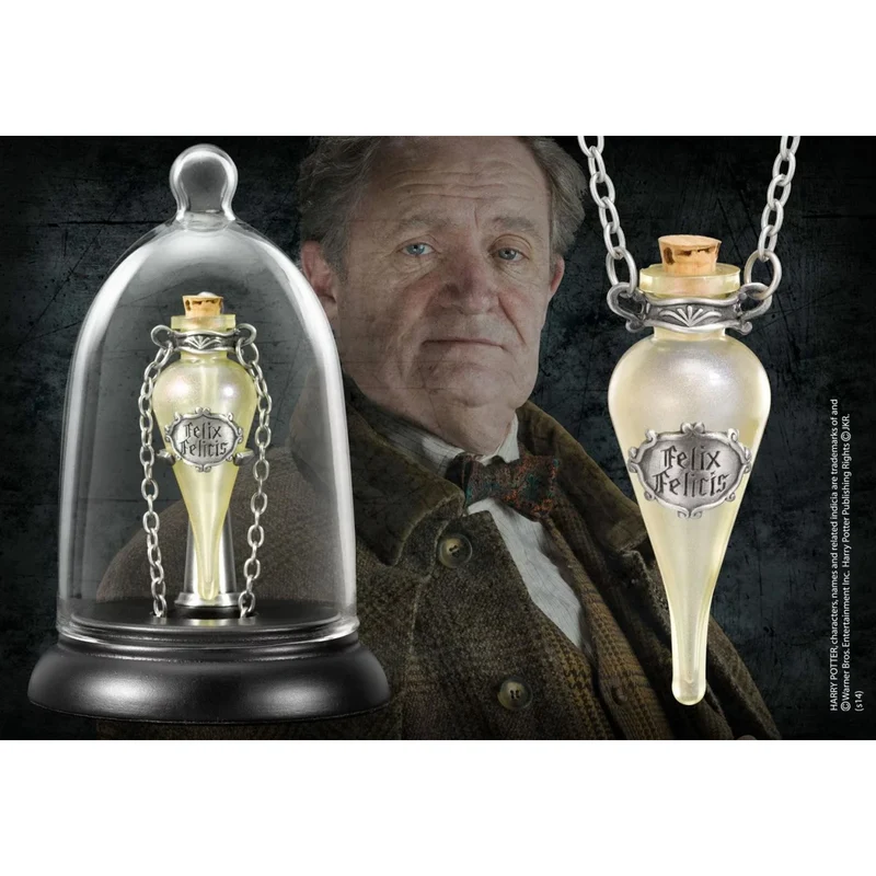 Harry Potter Felix Felicis Phiole Pendentif & Présentoir