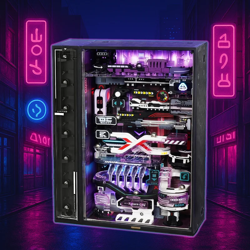 The Future City Cyberpunk Kit de jeu de billes