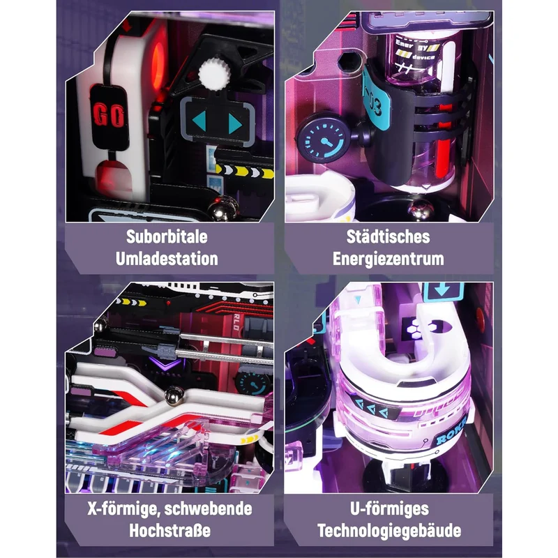 The Future City Cyberpunk Kit de jeu de billes