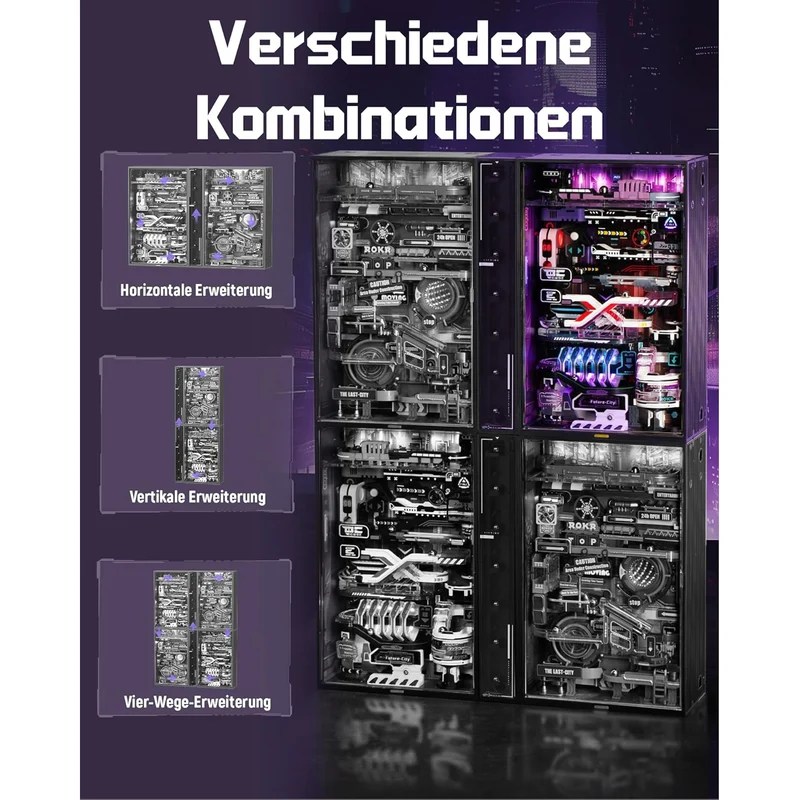 The Future City Cyberpunk Kit de jeu de billes
