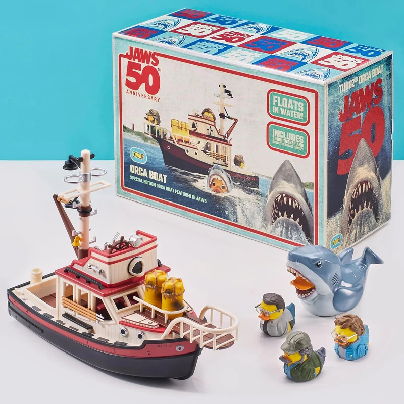 Jaws TUBBZ Bateau Orca et mini-canards de bain Set à collectionner