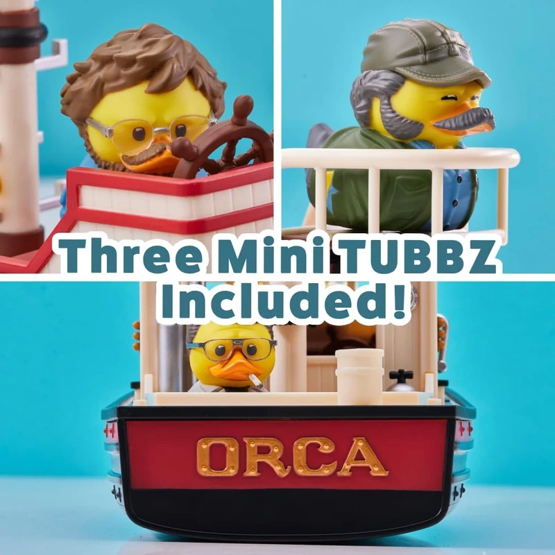 Jaws TUBBZ Bateau Orca et mini-canards de bain Set à collectionner