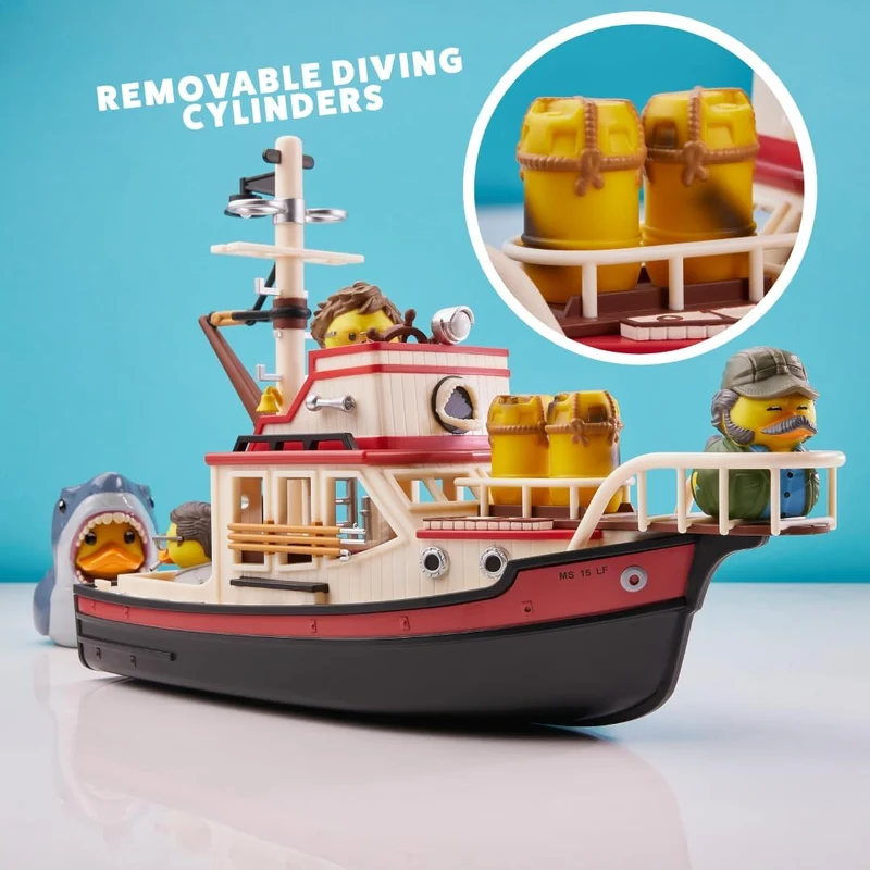 Jaws TUBBZ Bateau Orca et mini-canards de bain Set à collectionner