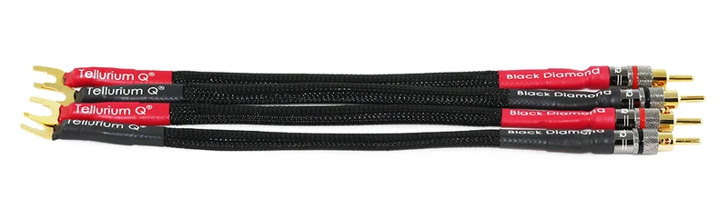 Tellurium Q DTBLKDLBS - Câbles de liaison bifilaire 30cm (la paire)