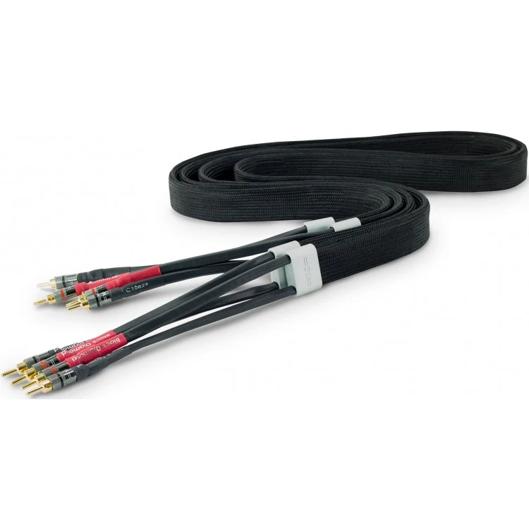 Tellurium Q DTBLKDHBS - Câbles à haut-parleurs lisse haut de gamme 2M-4M (la paire)