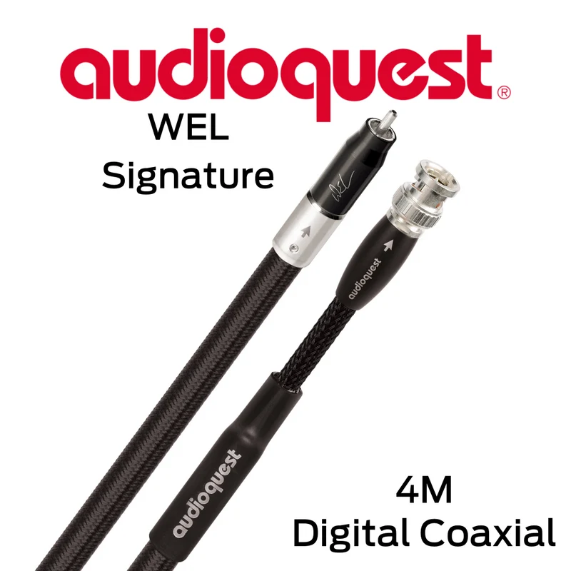 Audioquest WEL Signature - Câbles coaxial digital 21 AWG 100% Argent