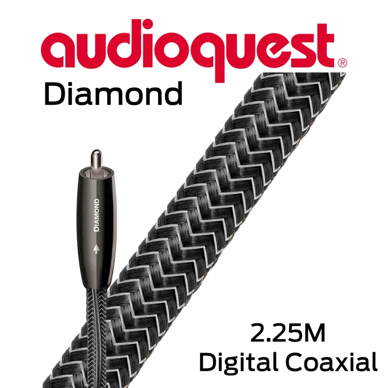 Audioquest Diamond - Câbles interconnect coaxial DBS 21AWG 100% argent