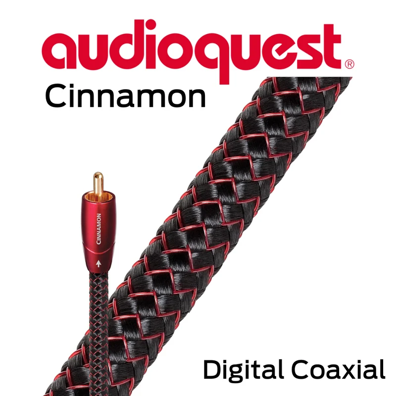 Audioquest Cinnamon - Câbles interconnexion coaxial digital 24AWG 1.25% argent