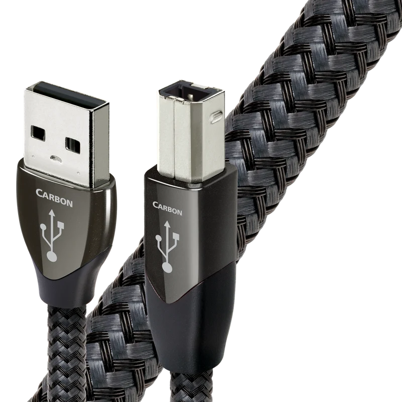 Audioquest Carbon - Câbles d'interconnexion de type USB A-B 5% argent
