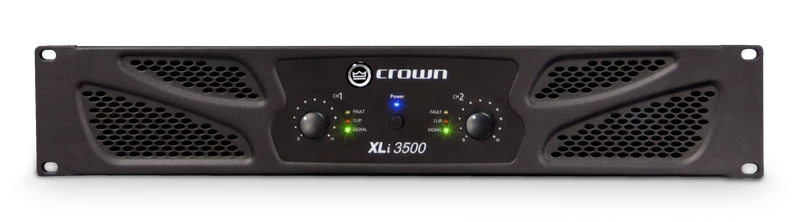 Crown Audio XLi 3500 - Amplificateur de puissance stéréo commercial 1350W/Channel 4 Ohms, 1000W/Channel 8 Ohms et 2700W 8 Ohms Bridged Mono