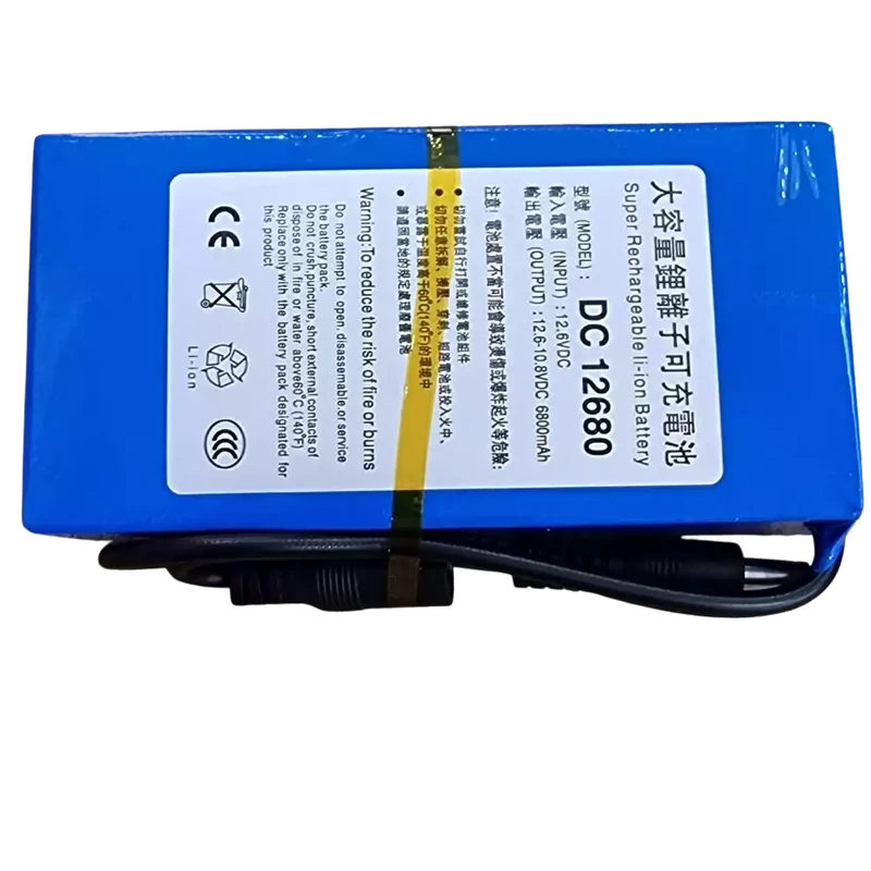 Batterie rechargeable Li-ion 12V 6800mAh avec chargeur
