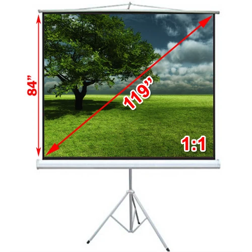 Antra PST-84C - Écran de projection 1:1 de 84" x 84"