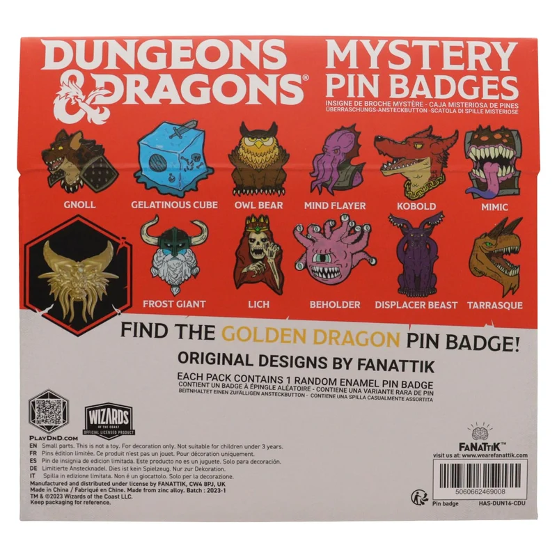 Dungeons & Dragons Mystery Pin
