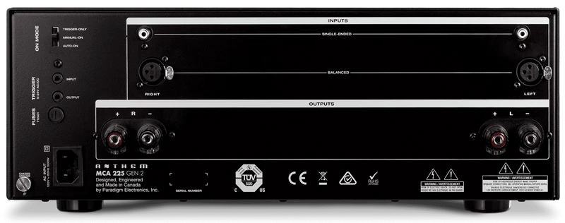 Anthem MCA 325 Gen 2 - Amplificateur de puissance 225W/canal 3 Canaux