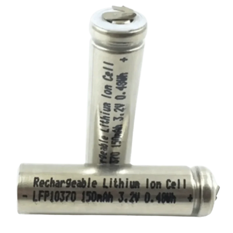 Batterie LiFePo4 10370 3.2 v 150mAh avec cosses