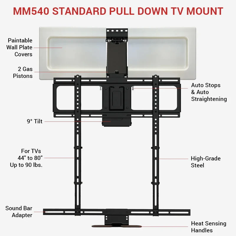 MantelMount MM540 - Support articulé pour téléviseur de 44'' à 80''