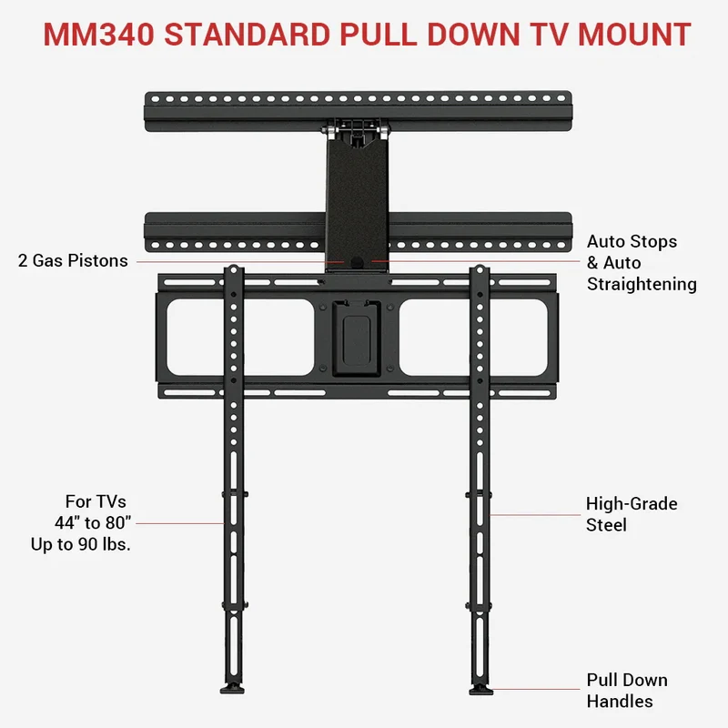 MantelMount MM340 - Support articulé pour téléviseur de 44'' à 80''
