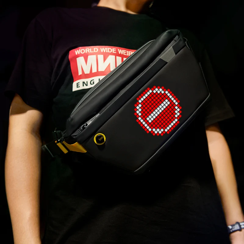 Divoom Pixoo Sling Bag - Sac à bandoulière avec écran pixels