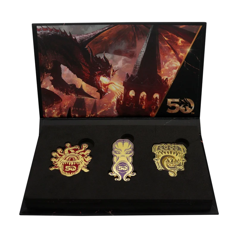 Dungeons & Dragons 50th Anniversary Pins Set de 3 pièces