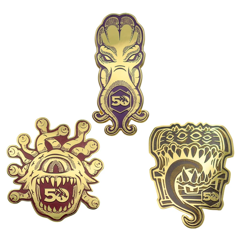 Dungeons & Dragons 50th Anniversary Pins Set de 3 pièces