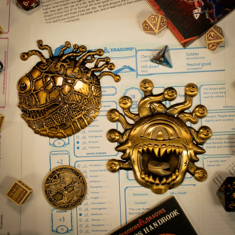 Dungeons & Dragons 50th Anniversary Médailles Beholder Set de 2 pièces