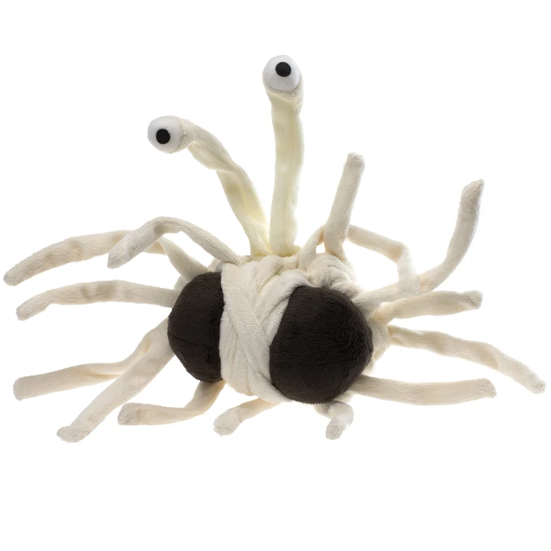 Monstre spaghetti volant en peluche