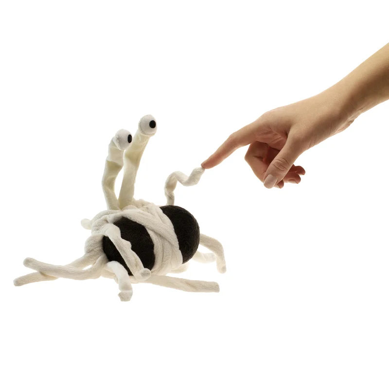 Monstre spaghetti volant en peluche