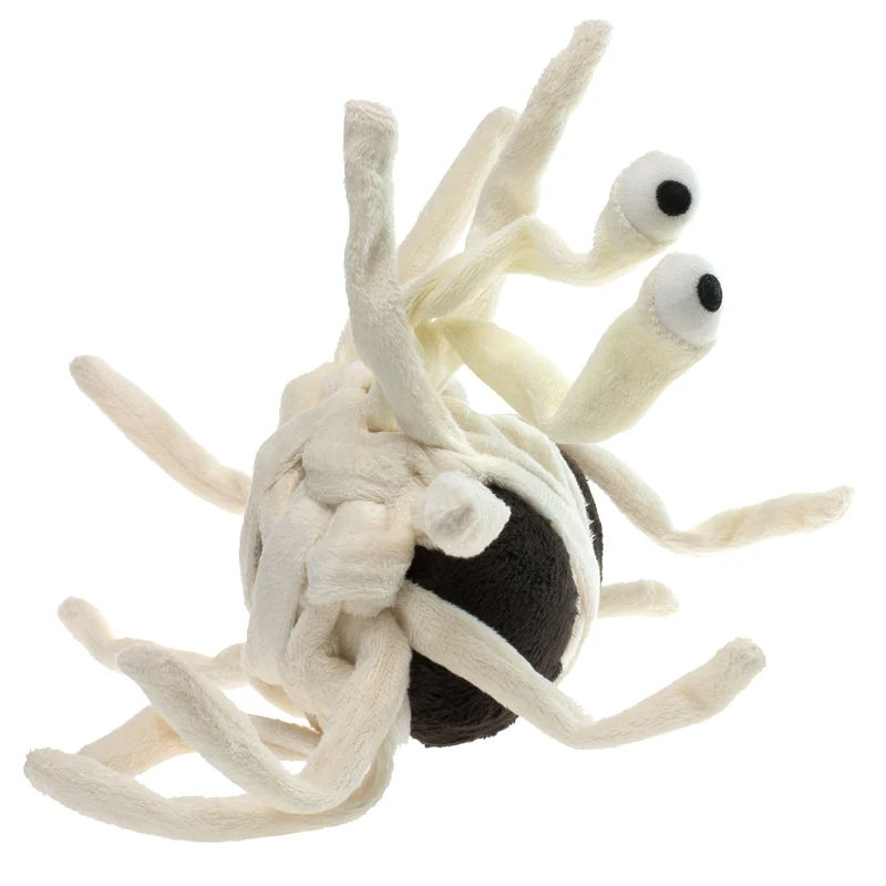 Monstre spaghetti volant en peluche