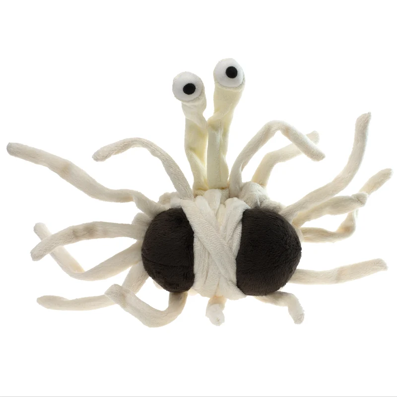 Monstre spaghetti volant en peluche
