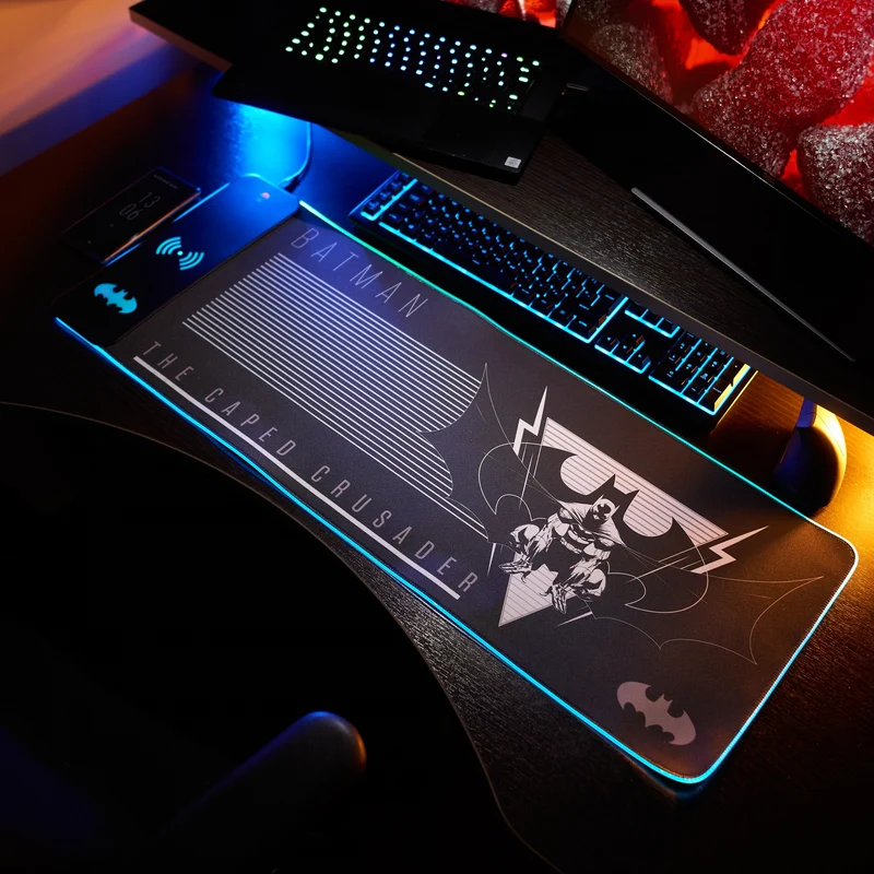 DC Comics Batman XL Tapis de souris pour gamer avec chargeur sans contact