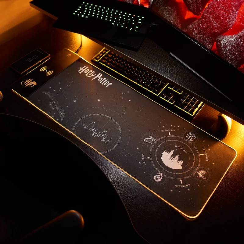 Tapis de souris gamer Harry Potter XL avec chargeur sans contact