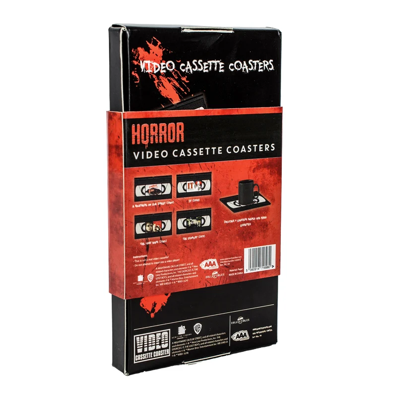 Dessous de plat de cassette d'horreur