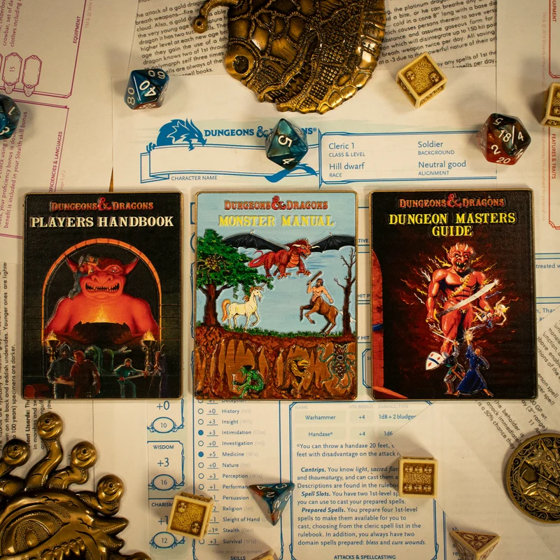 Dungeons & Dragons Première édition Set limité de lingots métalliques pour le 50ème anniversaire