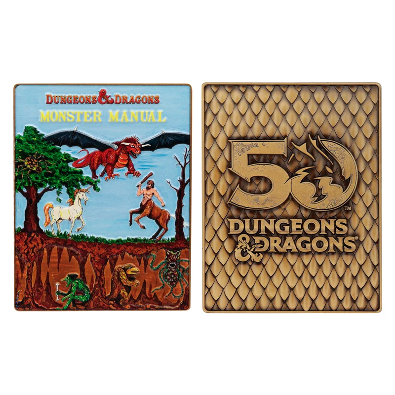 Dungeons & Dragons Première édition Set limité de lingots métalliques pour le 50ème anniversaire