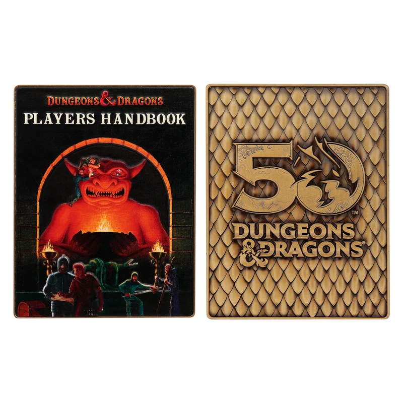 Dungeons & Dragons Première édition Set limité de lingots métalliques pour le 50ème anniversaire