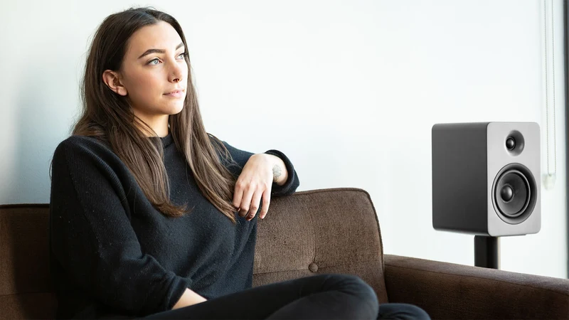 Kanto YU6 - Haut-parleurs d'étagère amplifiés 100W Bluetooth® Phono