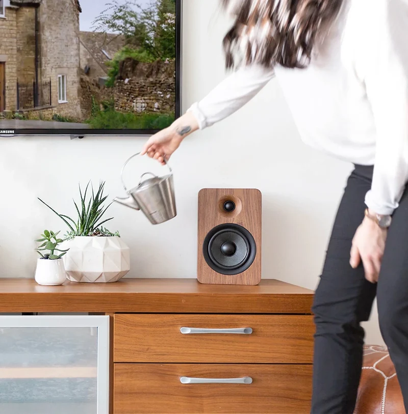 Kanto YU6 - Haut-parleurs d'étagère amplifiés 100W Bluetooth® Phono