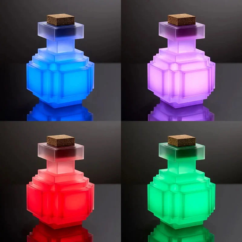 Lampe à changement de couleur de la bouteille de potion Minecraft