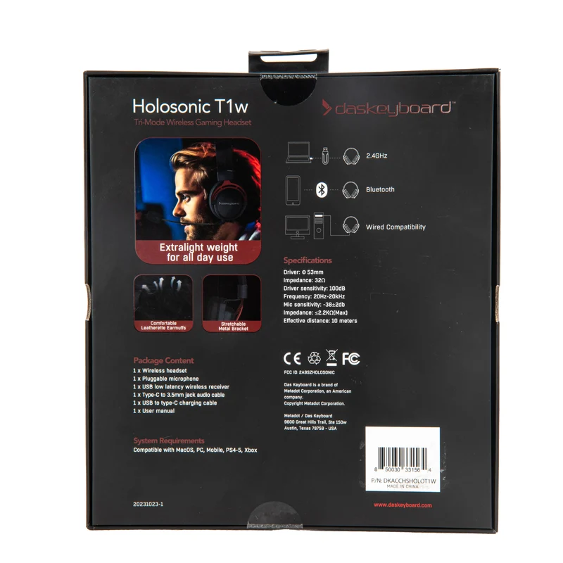 Le clavier Casques Holosonic
