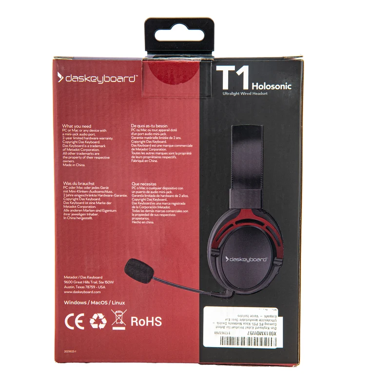 Le clavier Casques Holosonic