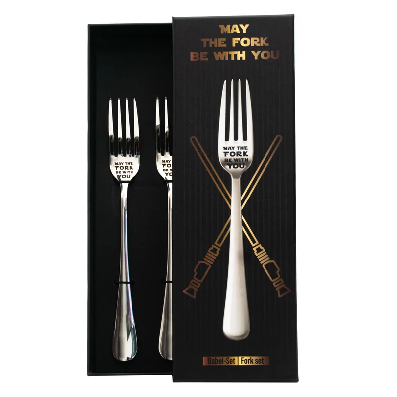 Fourchette "May the fork be with you" (que la fourchette soit avec toi)